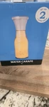 Glass Carafe With Lid, 1 Liter, 2 Pack. Fixed Price $13.50.