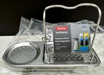 X1 New Oxo Softworks Stainless Steel Sink Organizer 2223500 Side Storage. Fixed Price $17.99.