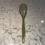 Vintage Foley Green Nylon Slotted Spoon Whisk Smasher Kitchen Utensil Usa. Fixed Price $12.59.