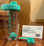 Pampered Chef Pancake Blender Bottle 1769 W/ Measuring Spoon & Mixing Ball. Fixed Price $16.99.