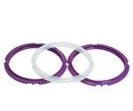 Silicone Sealing Rings For Instant Pot 3 Quart. Purple And Clear. Replacements.. Fixed Price $7.99.