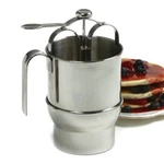 Norpro Jumbo Pancake Dispenser With Holder 4 Cup Stainless Steel #3171. Fixed Price $47.99.