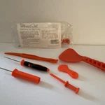 Pampered Chef Halloween My Safe Cutter Pumpkin Carving Tool Set Orange 2903. Fixed Price $9.99.