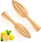 2 Pcs Lemon Squeezer Hand Held Citrus Juicer Wooden Brown. Fixed Price $17.60.