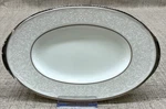 Noritake Silver Palace Butter/relish Tray Bone China Scroll Dot New Box. Fixed Price $39.95.