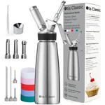 Otis Classic 304 Stainless Steel Whipped Cream Dispenser, 500ML W/ Decorati.... Fixed Price $128.86.