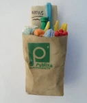 Publix Supermarkets Magnetic Refrigerator Paper Bag Ceramic 3.25".. Fixed Price $24.00.