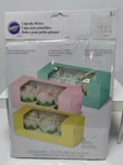Wilton 3 Pc. Pastel Cupcake Window Boxes #415-0955. Fixed Price $5.99.