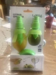 Lekue Citrus Sprayer Set Lemon Lime Spritzer Twist & New. Fixed Price $5.49.