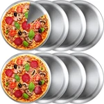 8 Pieces 12 Inch Bulk Stainless Steel Round Pizza Pans Baking Trays Oven Safe. Fixed Price $51.37.