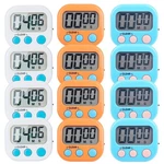12 Pack Small Digital Kitchen Timer Magnetic Back And On/off Switch,minute Se.... Fixed Price $21.38.