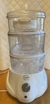 Crofton 3 Tier 6 Quart Food Vegetable Steamer W/ Rice Cooker Tray Model XJ-92214. Fixed Price $14.95.