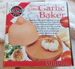 Norpro Terra Cotta Garlic Baker Roaster New Open Box. Fixed Price $14.50.