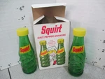 Squirt Soda Bottle 1960S Glass Salt Pepper Shakers Kitchen Bbq Picnic Box. Fixed Price $28.00.