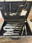 Berghoff 14 Pcs Knife Set Stainless Steel With Case. Fixed Price $125.00.