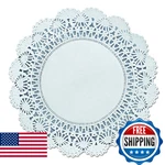 Hoffmaster Cambridge Lace Doilies, Round, 8", White, 1,000/CARTON. Fixed Price $40.30.