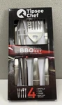 4PCS Bbq Tool Set Stainless Steel By Tipsee Chef. Fixed Price $10.99.