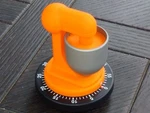 Bengt Ek Design Kitchen Mixer 60 Minute Mechanical Timer Orange Grey Aid. Fixed Price $15.99.