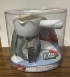 Jo!e Lobster Tales Butter Warmer White & Silver Tea Light. Fixed Price $10.00.