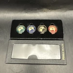 Pebble Beach Line Cypress Set Of 4 Magnetic Ball/poker Chip. Fixed Price $32.95.