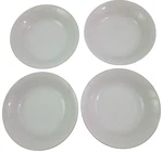 Nitto Swiss Miss P4607 White Floral Embossed 7.5 Salad Soup Bowls Set Of. Fixed Price $24.95.