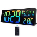 TXL16.5 Digital Wall Clock Large Display, Led Rgb Color Changing, .... Fixed Price $55.76.