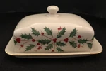 Lenox American By Design Holiday Covered Butter Dish 24K Gold Accents Mint!. Fixed Price $59.99.