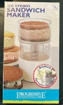 Ice Cream Sandwich Maker By Progressive W/ Bonus Spreader Nib New. Fixed Price $7.99.