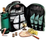 Green Insulated Picnic Backpack With Cutlery Plates Glasses Napkins & Accessorie. Fixed Price $27.38.