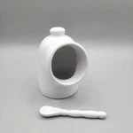 Norpro Salt Pig And Spoon Open Mouth Cellar Kitchen Counter. Fixed Price $20.00.
