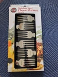 Norpro Brand Stainless Steel Cheese Markers Set Of 6. Fixed Price $8.00.