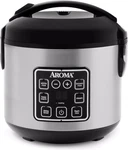 Aroma Digital Rice 8-CUP Steamer Multicooker Stainless Steel. Fixed Price $29.99.
