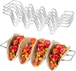 Jibolat Set Of 3,STAINLESS Steel Shell Stand,taco Tray. Fixed Price $18.95.