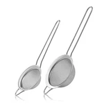 2 Pack Fine Mesh Strainers, Mini Stainless Steel With Small, Sliver. Fixed Price $9.84.
