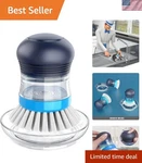 Soap Dispensing Palm Brush Storage Set, Kitchen With Holder For Pot Pan.... Fixed Price $45.62.