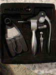 Trudeau Home Presence Easy Lift Corkscrew Set With Foil Cutter & Bottle Stopper. Fixed Price $14.99.