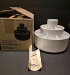 New Pampered Chef Tool Turn About White Carousel Utensil Holder Caddy #2170. Fixed Price $49.99.