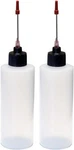 2-4OZ Plastic Squeeze Bottles With 1.5 Inch Ounces, Stainless Steel. Fixed Price $10.38.