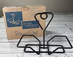 The Pampered Chef Small Square Bowl #1944 Black New In Box *caddy Only. Fixed Price $18.50.