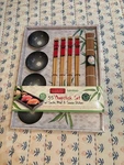 Cook Pro Bamboo 13-PC Sushi Chopstick Set 9.5" Mat Sauce Dishes Dinnerware New. Fixed Price $17.99.