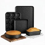 Granitestone Ultra Nonstick Bakeware Set, 5 Piece Dishwasher Safe Baking Pans.... Fixed Price $57.39.