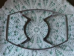 P-11-M-1 Metal Cradle, Trivet (holds 1.5 Quart Dish). Fixed Price $10.00.