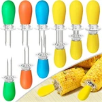 12 Pcs Corn Holders Stainless Steel Skewers For Bbq And Home Cooking. Fixed Price $14.99.