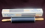 Non-stick Metal Rolling Pin Black Wood Handles 10" Body X 2 Dia. Vtg. Fixed Price $24.95.