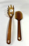 Vintage Robinson Knife Co. Ultratemp Amber Plastic Spatula & Pasta Server. Fixed Price $17.00.