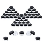 Houseables Sample Containers, Lip Balm 50 Pack, Black. Fixed Price $12.93.