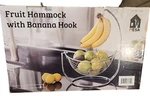 New Mesa Chrome Fruit Hammock With Banana Hook 178549 Kitchen Organizer Holder. Fixed Price $19.99.