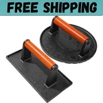 Cast Iron Bacon For Griddle - Heavy Duty Smash Burger Press, Grill. Fixed Price $18.80.