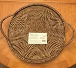 Pampered Chef Woven Selections Wicker Serving Tray W/handles. Fixed Price $39.00.