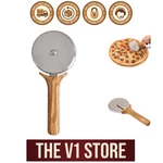 Fantes Cousin Davide's Pizza Cutter - Ergonomic Olivewood Handle, 9.25"L X 4"W. Fixed Price $23.19.